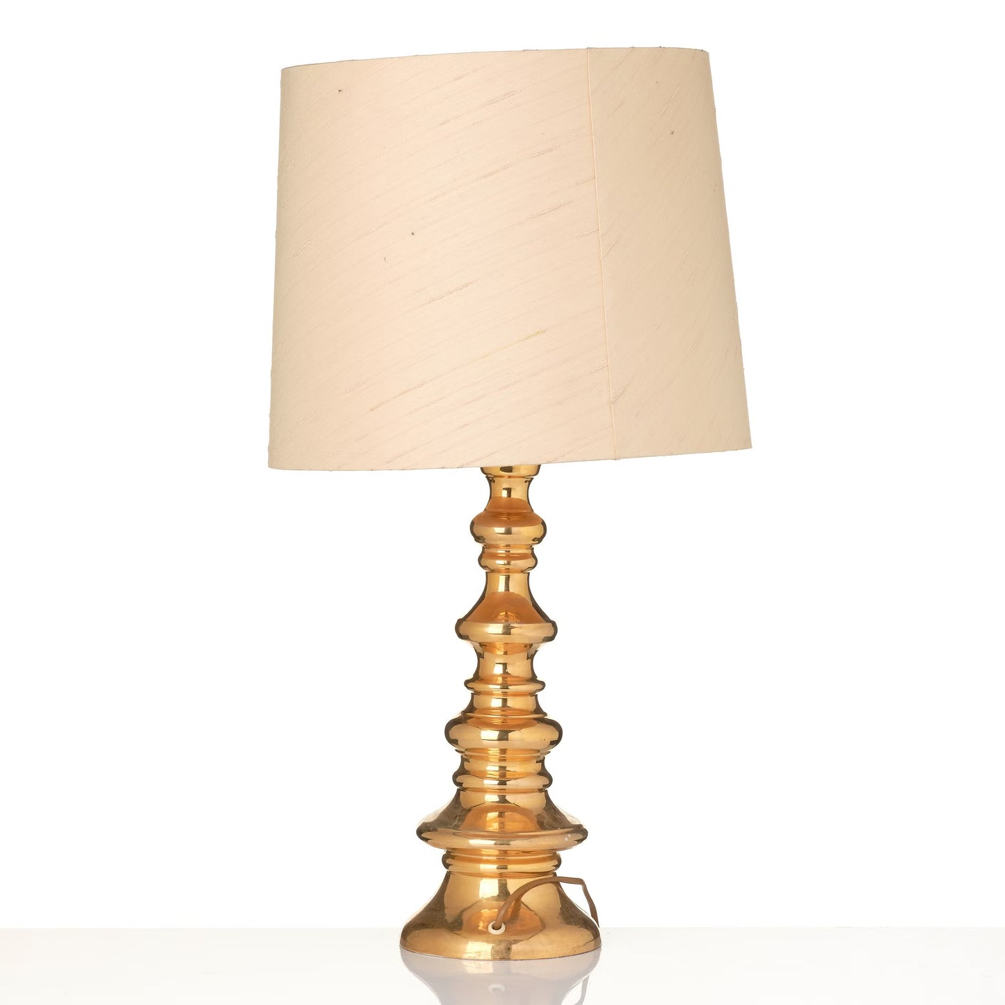 Bergboms Gold Glazed Ceramic Table Lamp model B-25 Sweden 960