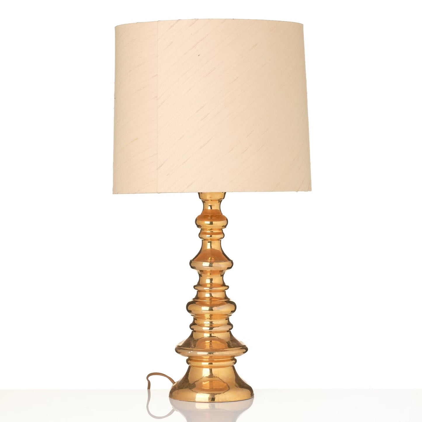 Bergboms Gold Glazed Ceramic Table Lamp model B-25 Sweden 960