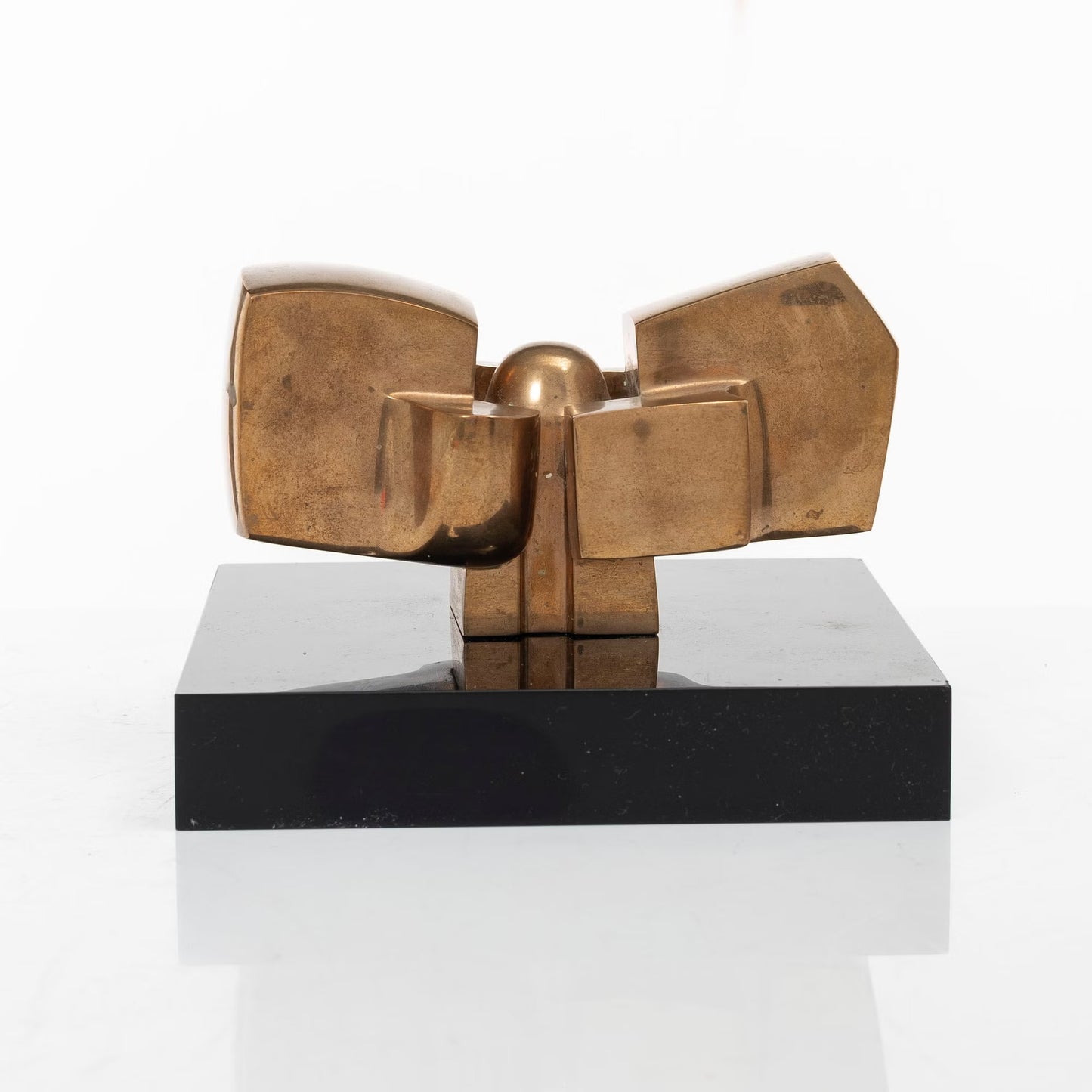 Jose Luis Sanchez Solid Bronze Sculpture Spain 1970 Signed