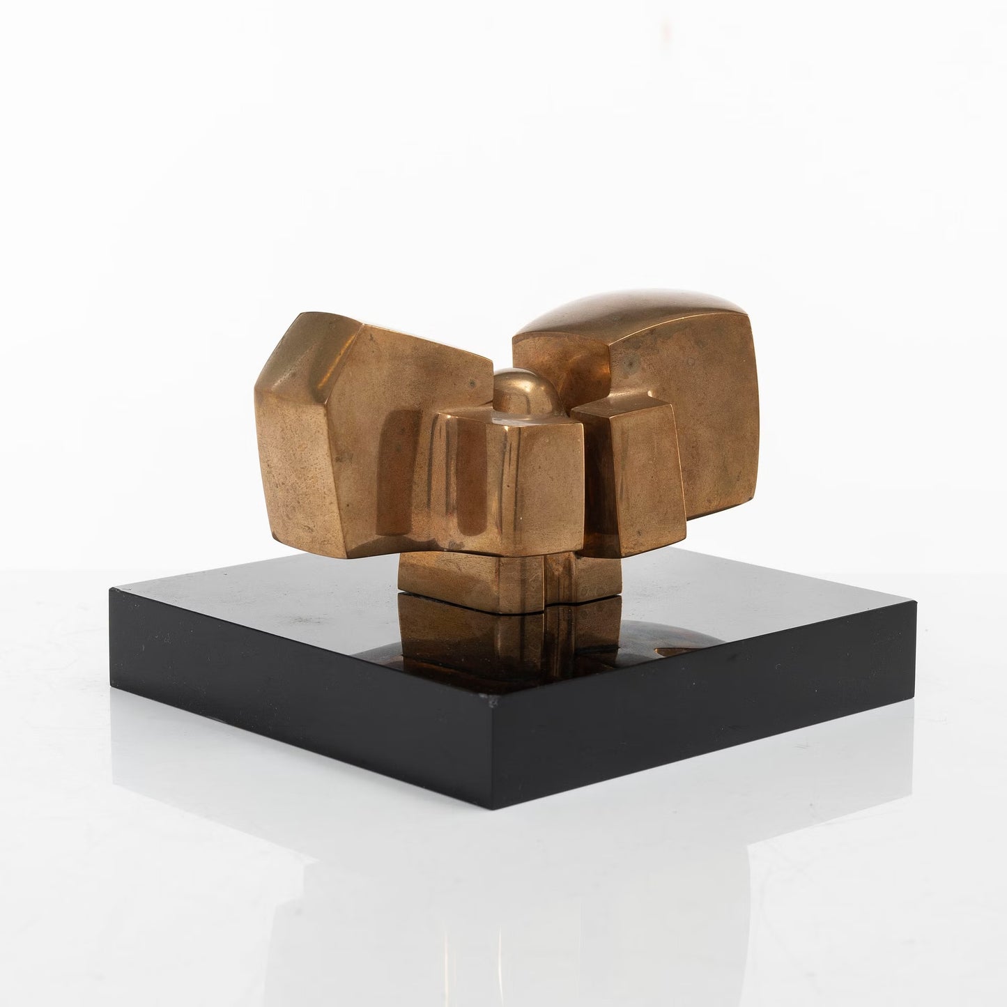 Jose Luis Sanchez Solid Bronze Sculpture Spain 1970 Signed