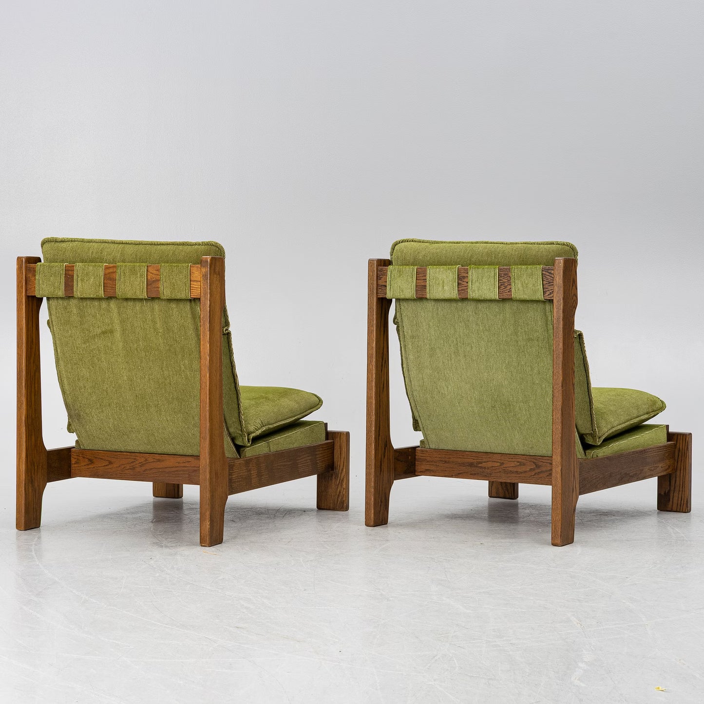 Pierre Chapo Style Armchair in Oak Brutalist France 1960s