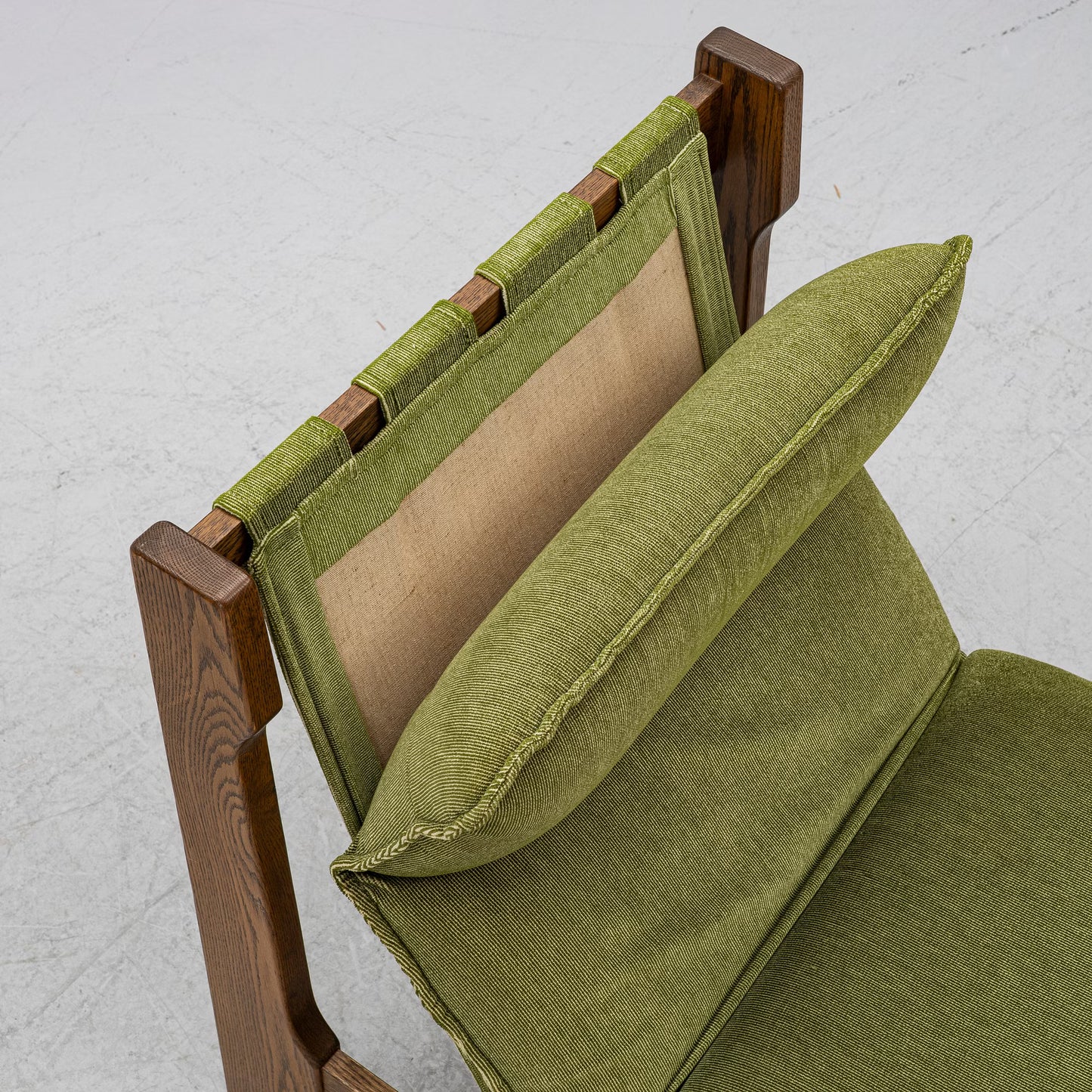Pierre Chapo Style Armchair in Oak Brutalist France 1960s