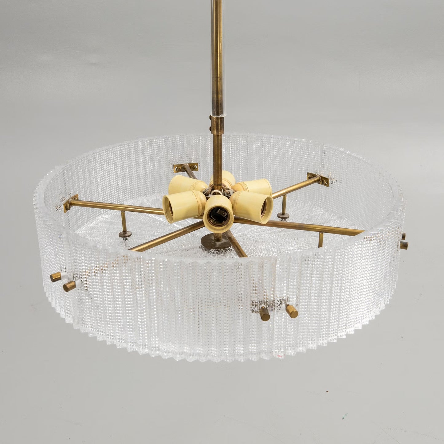Carl Fagerlund XXL celling lamp for Orrefors Sweden 1960