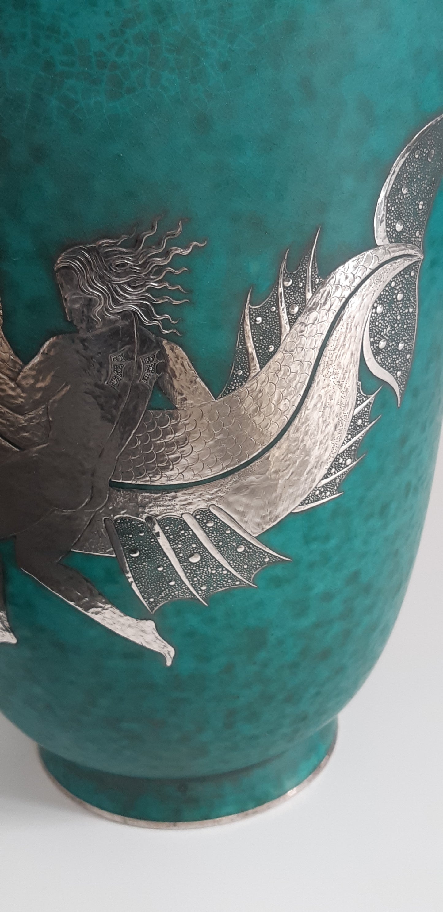 Wilhelm Kage Vase ‘Argenta’ for Gustavsberg Sweden 1935 Signed