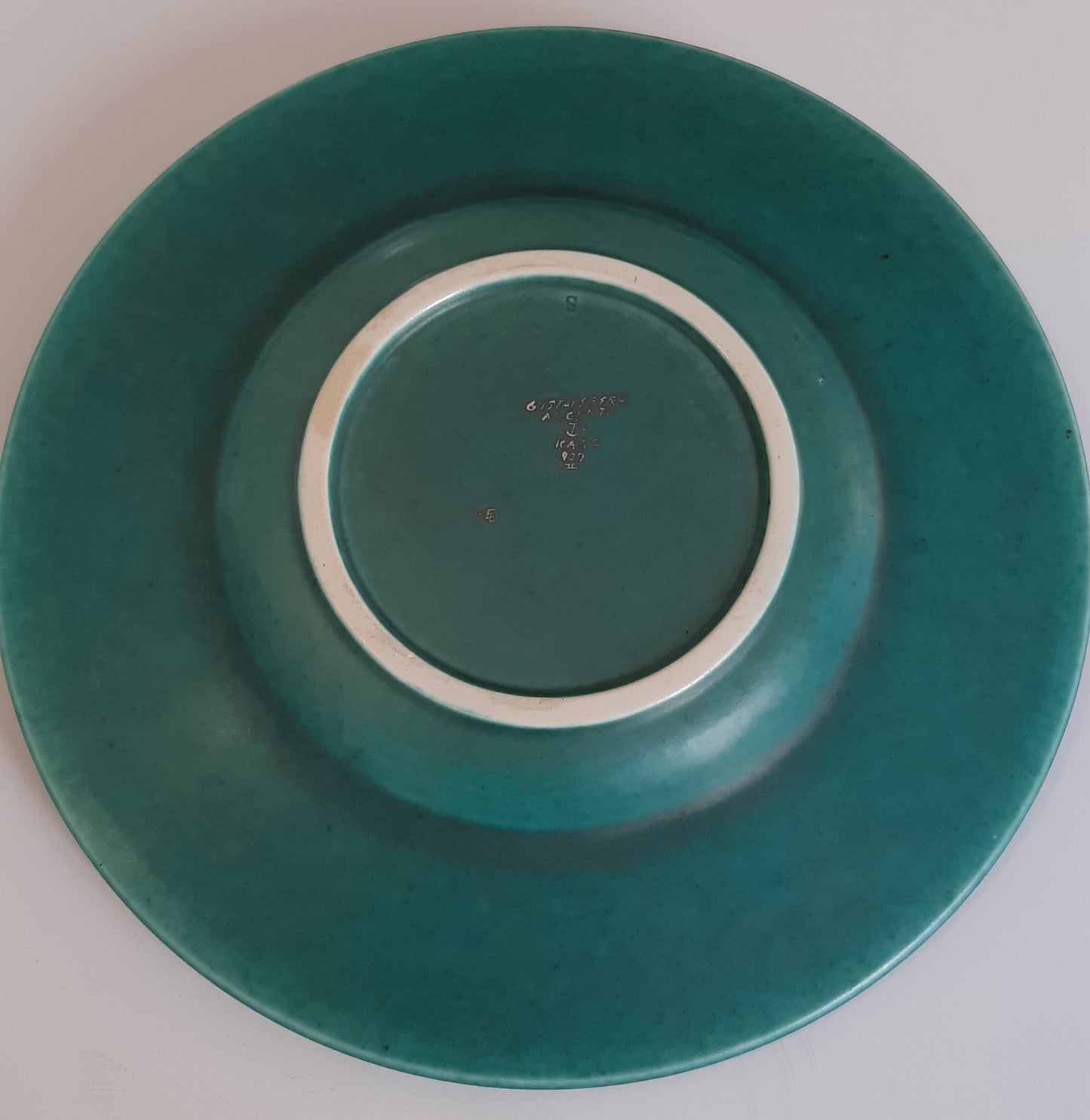 Wilhelm Kage Plate "Argenta" Gustavsberg Sweden 1950. Signed