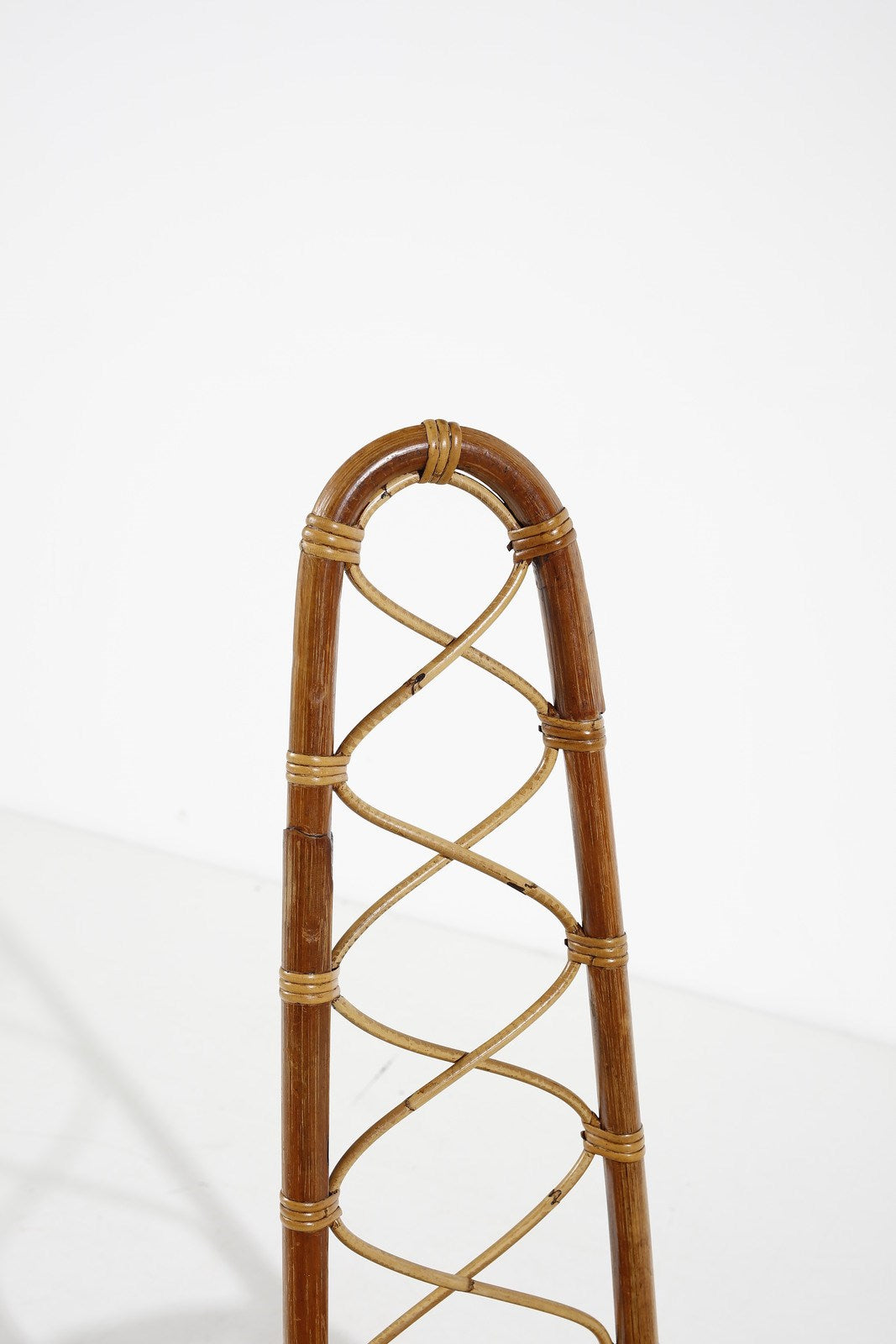 Sculptural Chair by Tito Agnoli Rattan and Bamboo, Italy, 1960