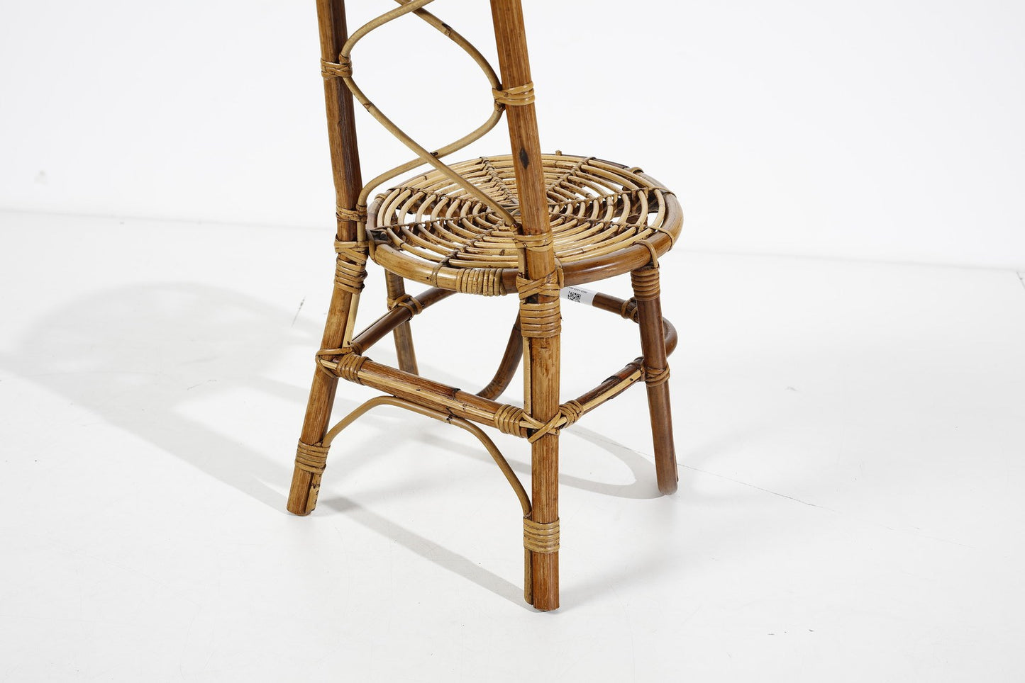 Sculptural Chair by Tito Agnoli Rattan and Bamboo, Italy, 1960