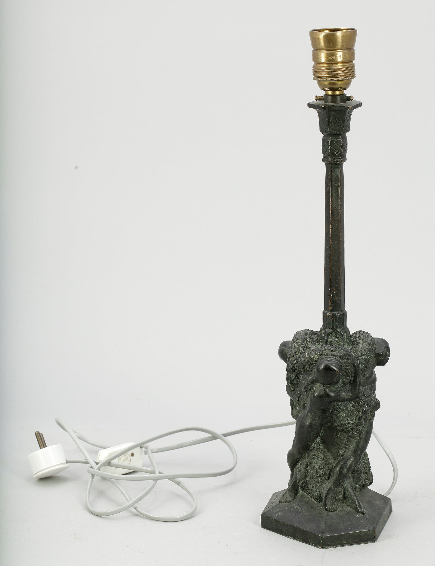 Unique Bronze table lamp by Ragnar Gellerstedt signed on base circa 1930 Sweden