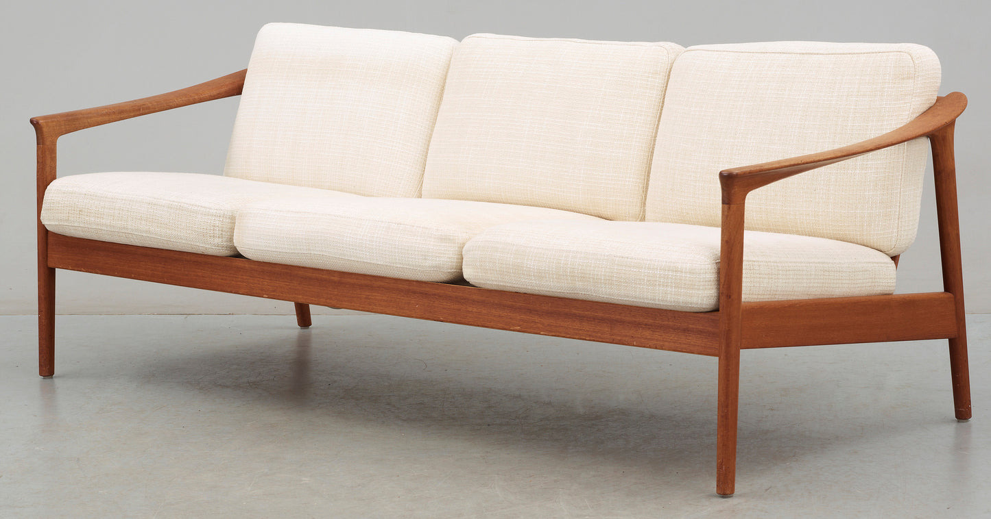 Sofa by Folke Ohlsson " Colorado" Made by Bodafors Teak Wood Sweden 1960 Signed