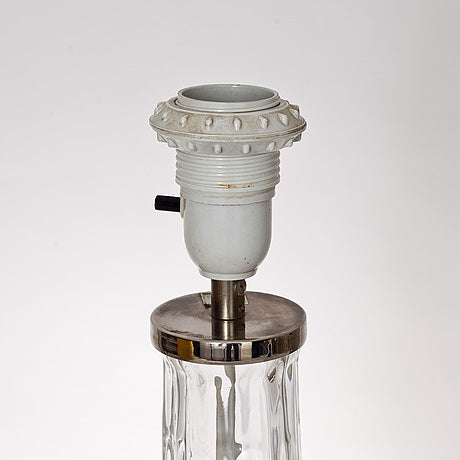 Carl Fagerlund for Orrefors Glass Table Lamp Model 'RD'