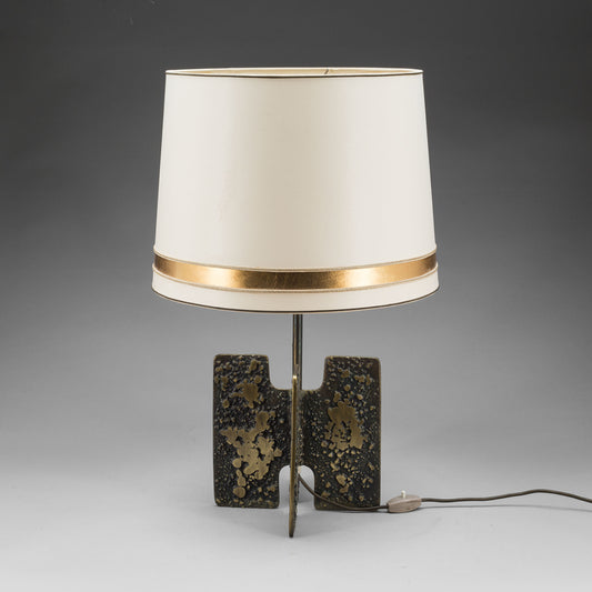 cast Bronze Table Lamp Anonymous, France, 1960