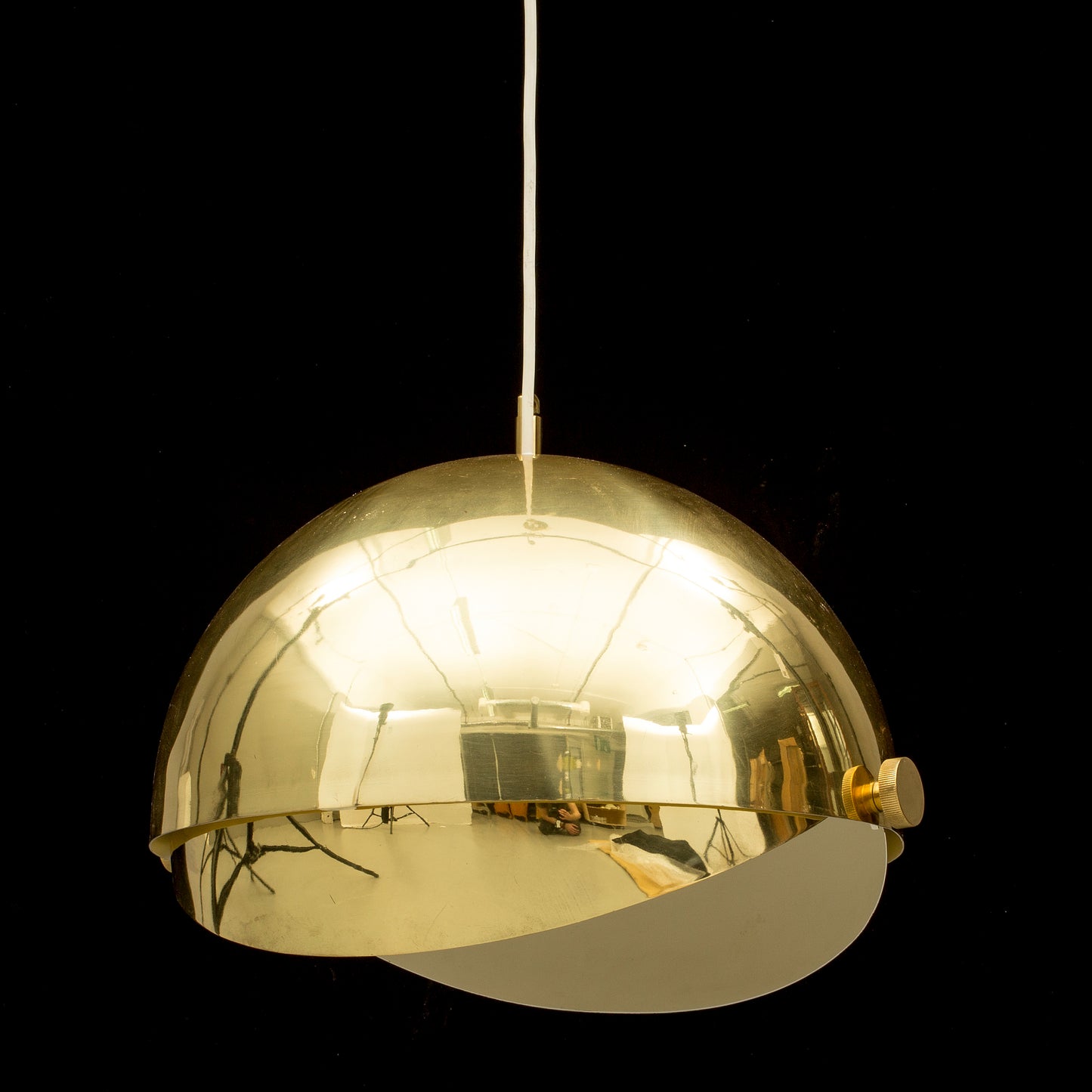 Brass Adjustable Sphere Light by Münchner Werkstätten, Germany, 1970