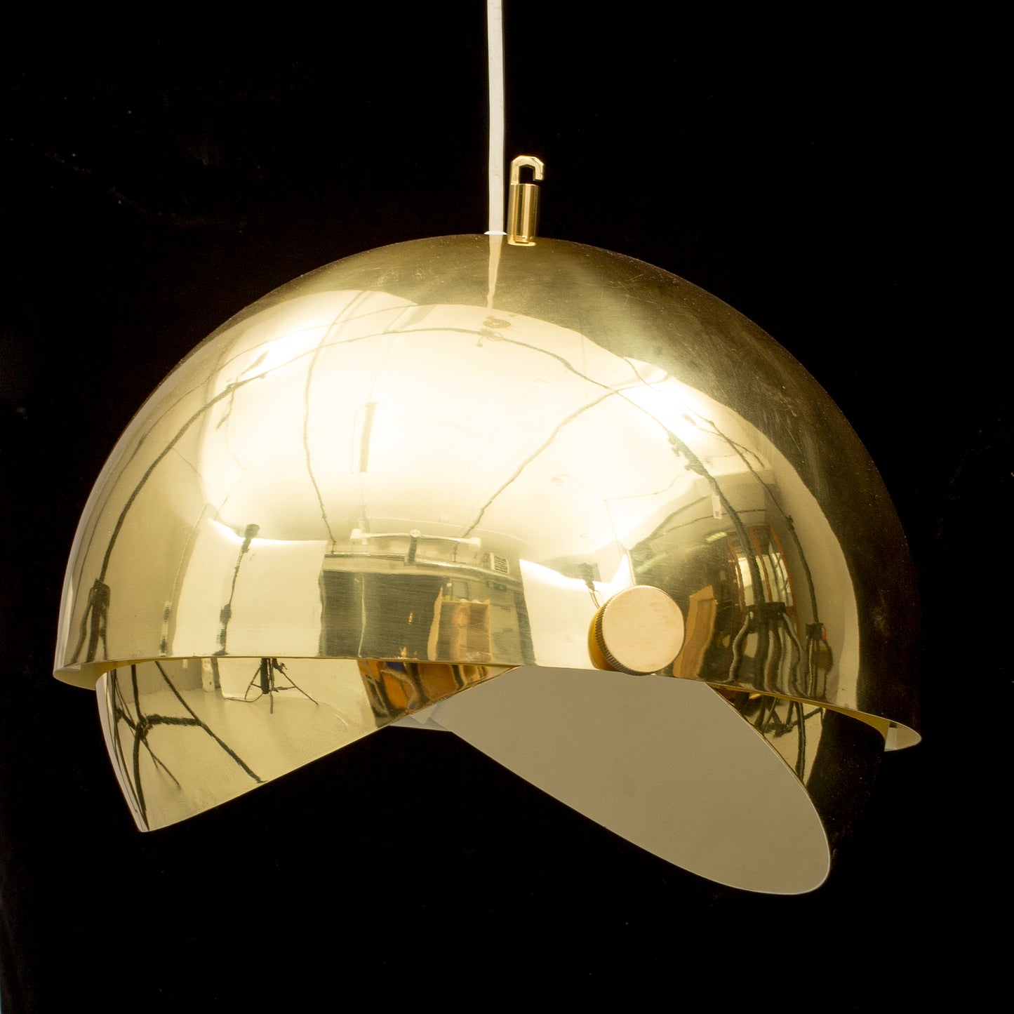 Brass Adjustable Sphere Light by Münchner Werkstätten, Germany, 1970