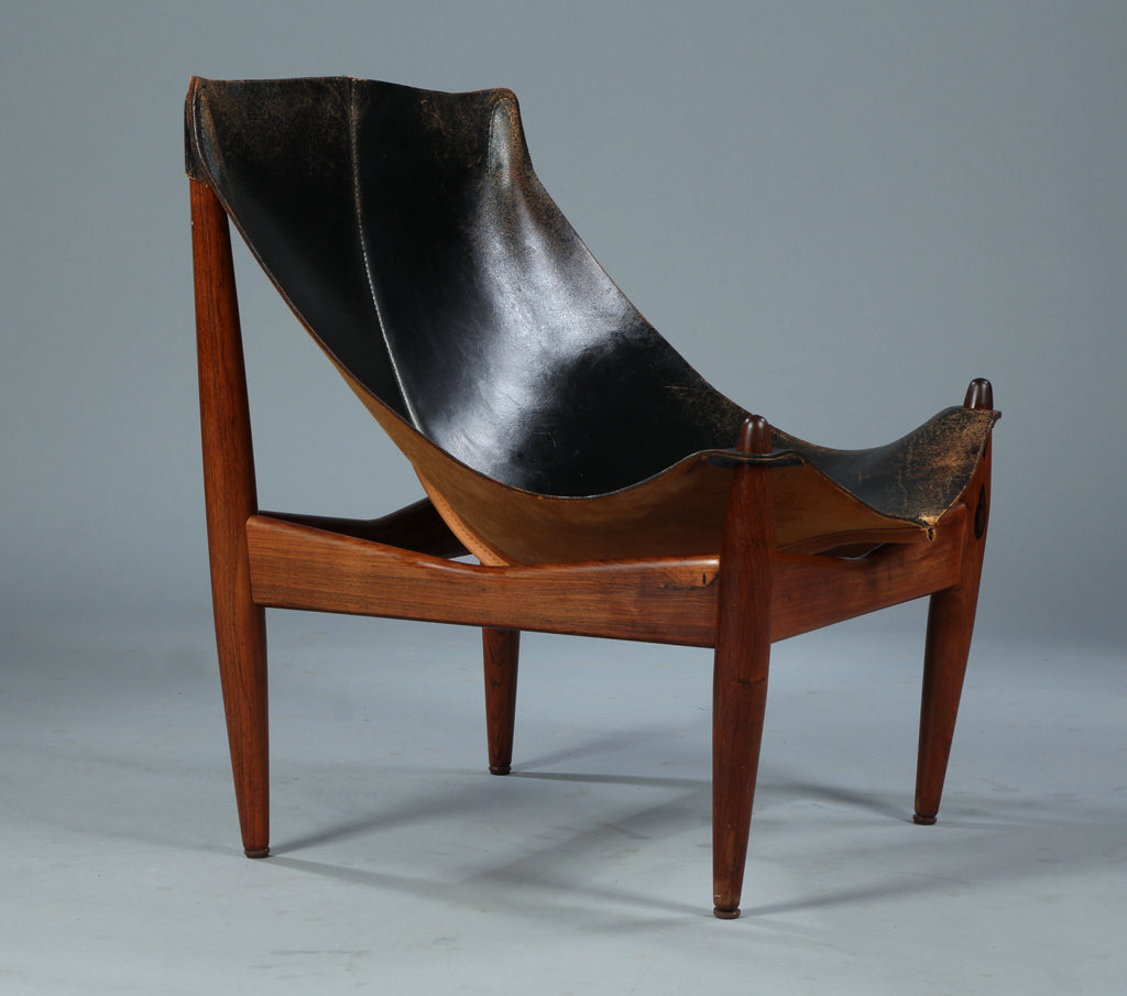 Illum Wikkelso easy chair and Table Mod '272' for C.F. Christiansen Sweden 1960