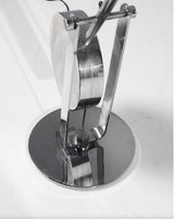 Oversized Chrome Lamp with Counterweight Anonymous Italia, 1970