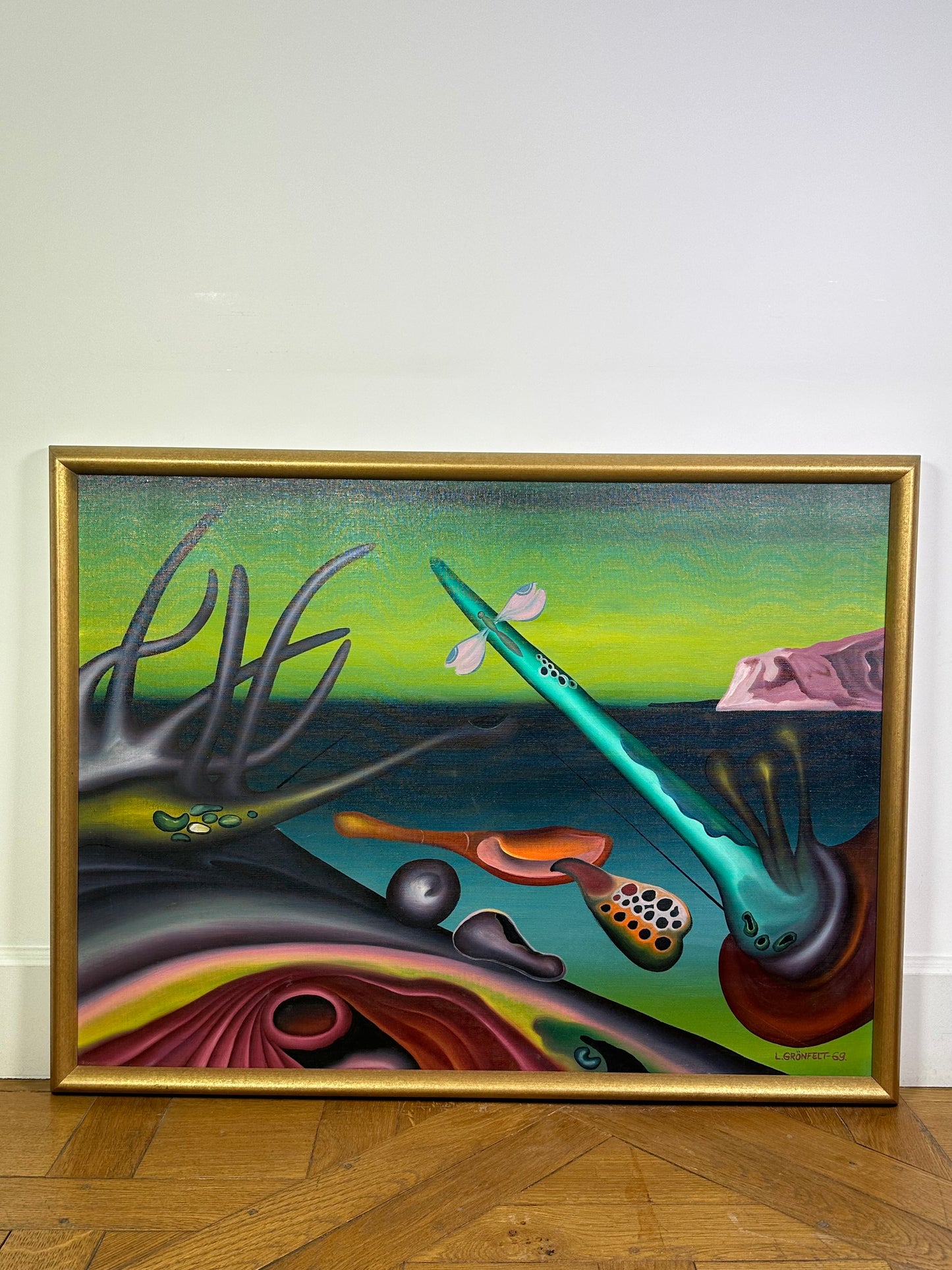 Lars Grönfelt, oil on canvas, signed and dated 69