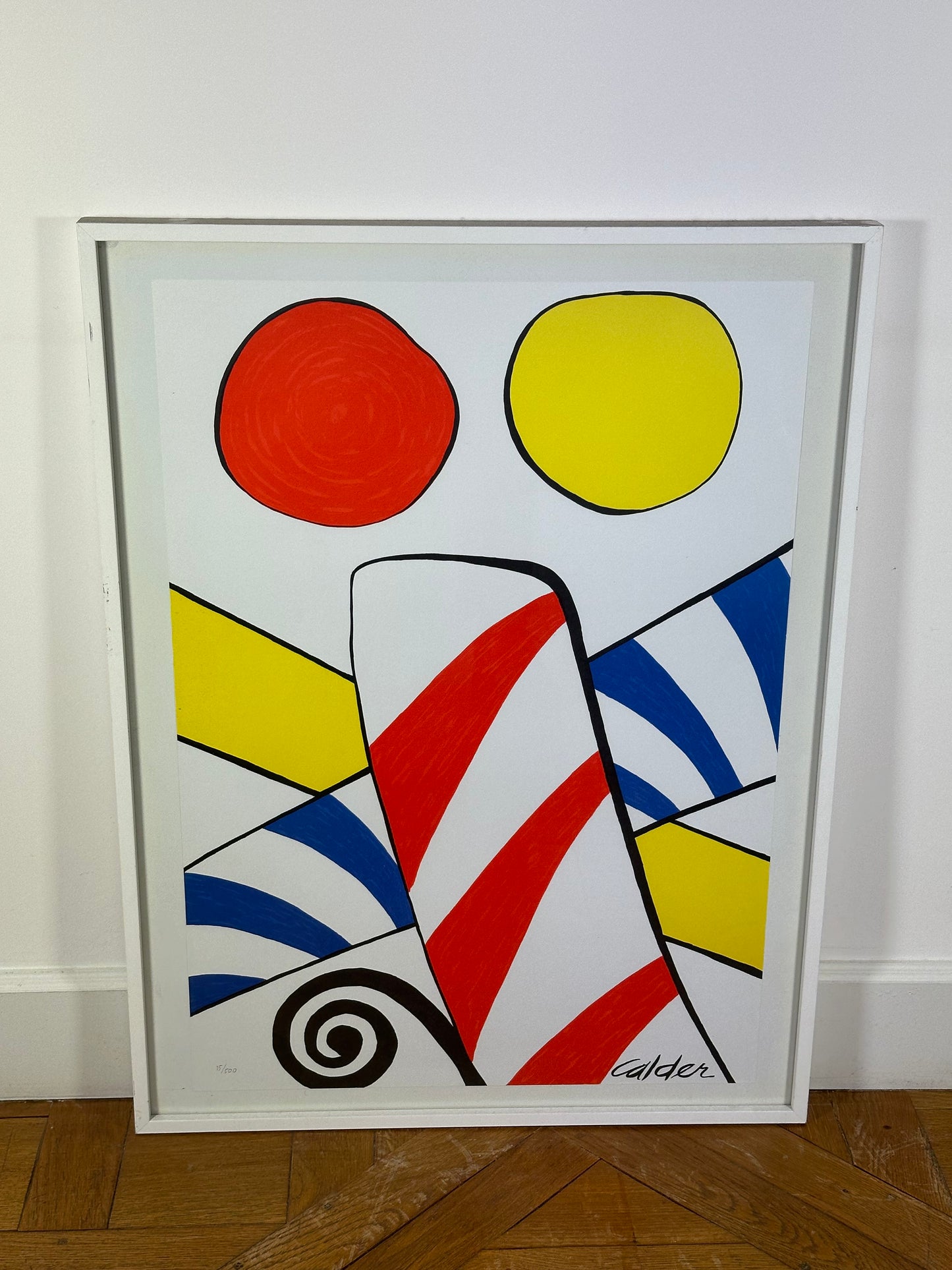 Alexander Calder, print signed and numbered with certificate dated 1975