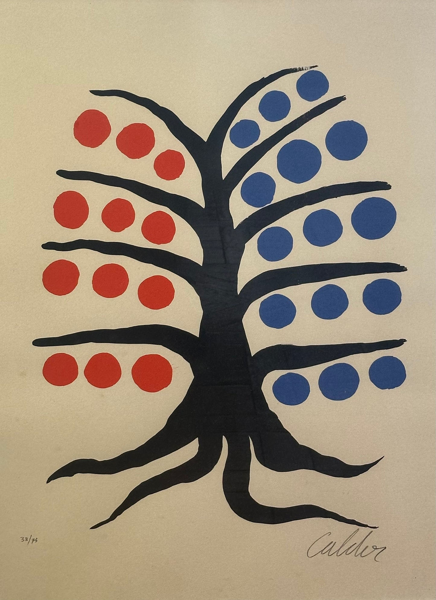 Lithographie Alexander Calder, The tree numbered 33/75 hand signed by the artist