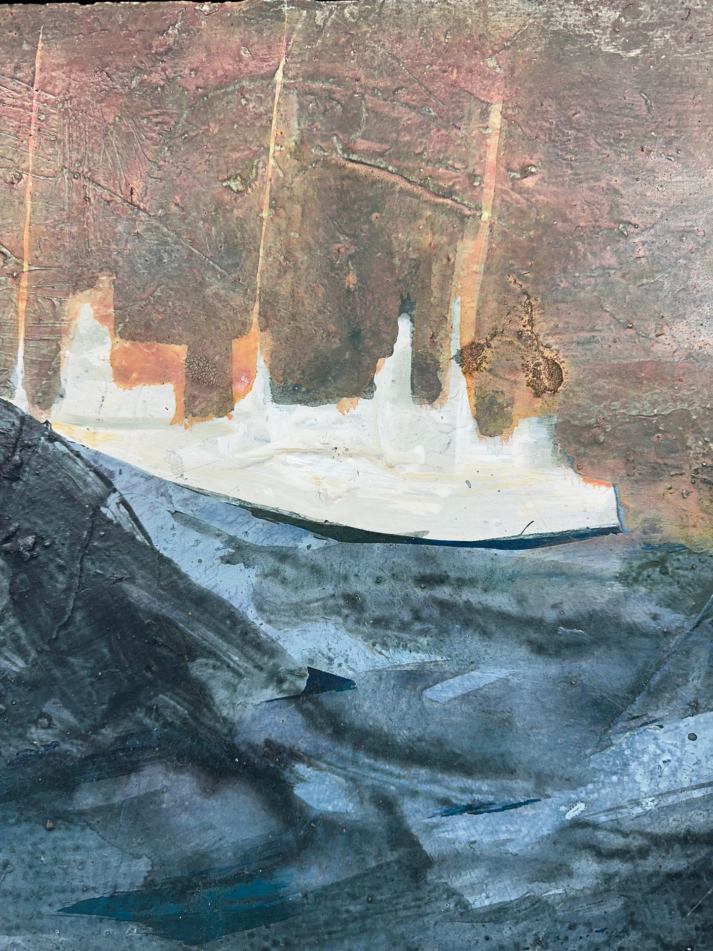 Tomas Lidén, "Skeppet utan namn" oil on canvas , signed and dated 1997