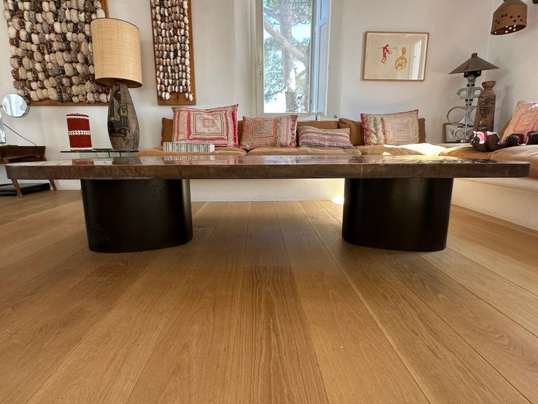 Ado Chale style " Goutte d'eau" large table Belgium 1980