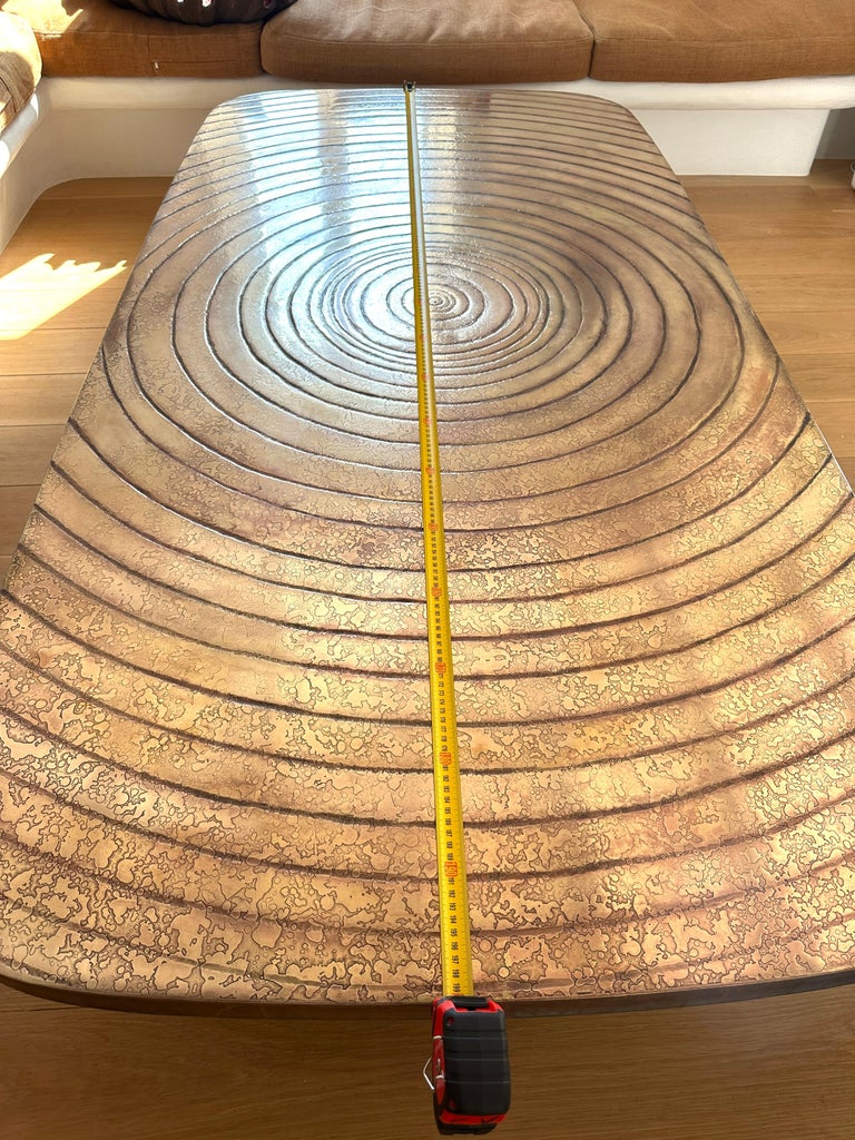 Ado Chale style " Goutte d'eau" large table Belgium 1980