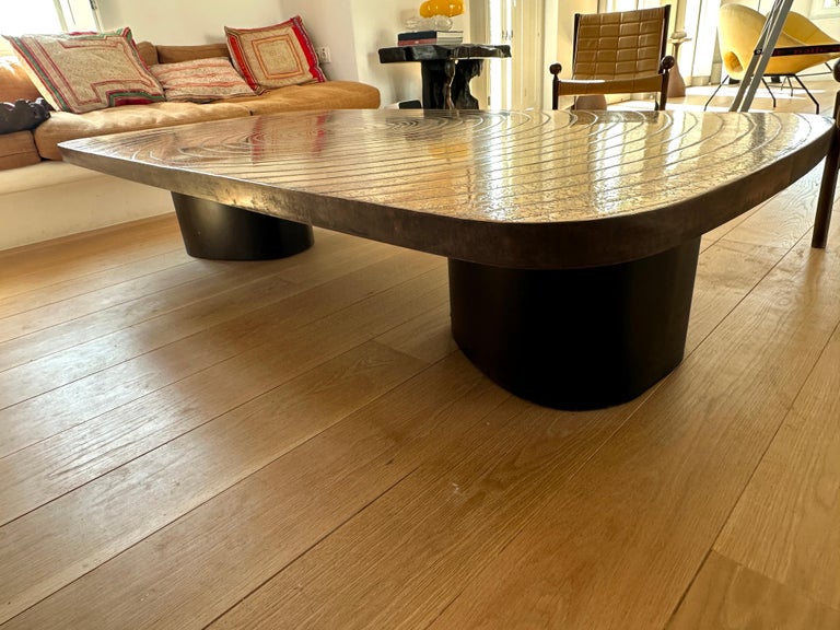 Ado Chale style " Goutte d'eau" large table Belgium 1980