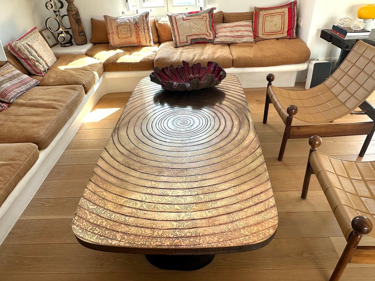 Ado Chale style " Goutte d'eau" large table Belgium 1980