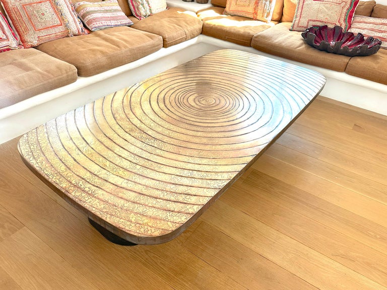 Ado Chale style " Goutte d'eau" large table Belgium 1980