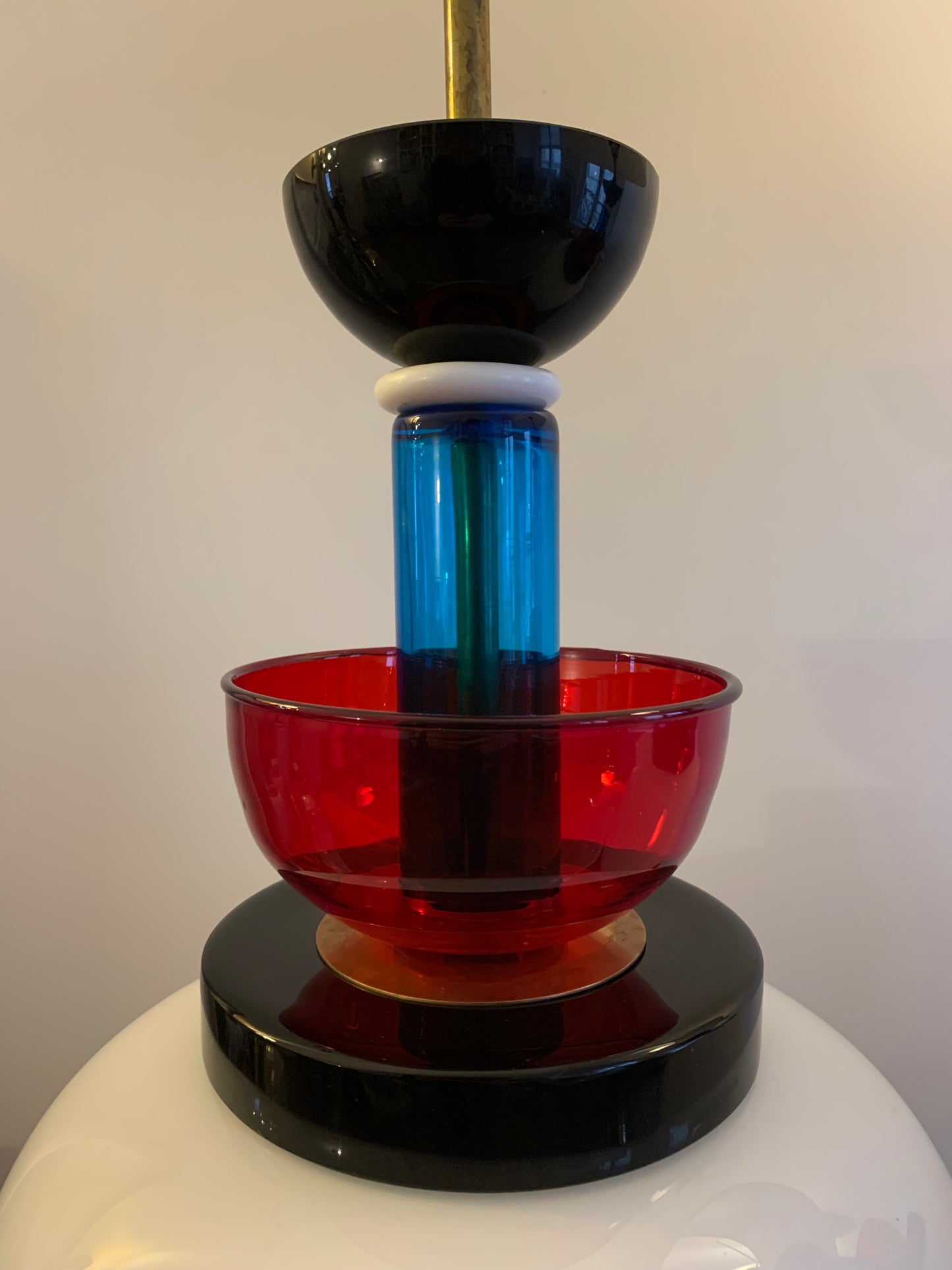 Table Lamps XXL Ettore Sottsass Style in glass Italy Murano 1970