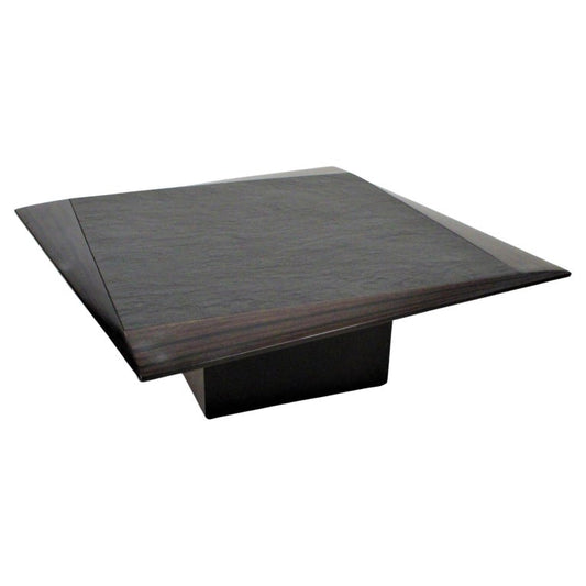 Table Attributed to Tobia Scarpa, Ebony and slate Italy, 1970