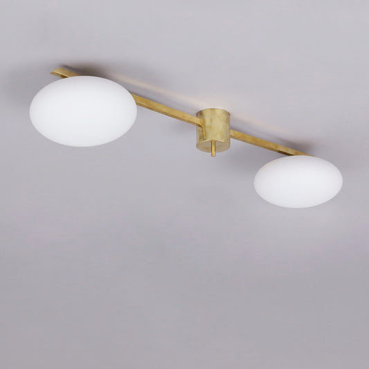 Ceiling Light in Angelo Lelli style "2 luna " Italy 1990/2000s