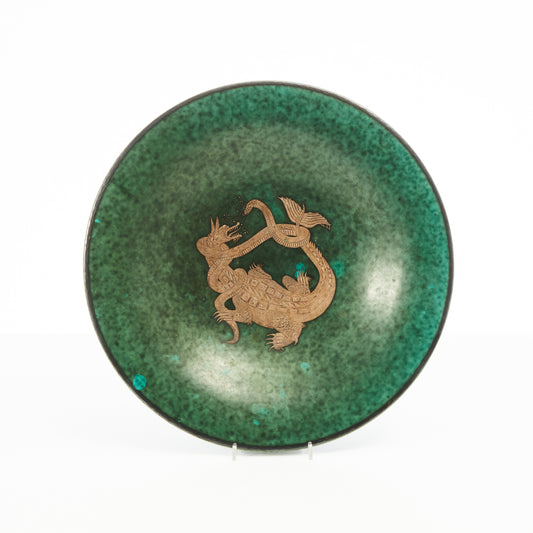Wilhelm Kage Large dish "Argenta" for Gustavsberg, Sweden 1950s