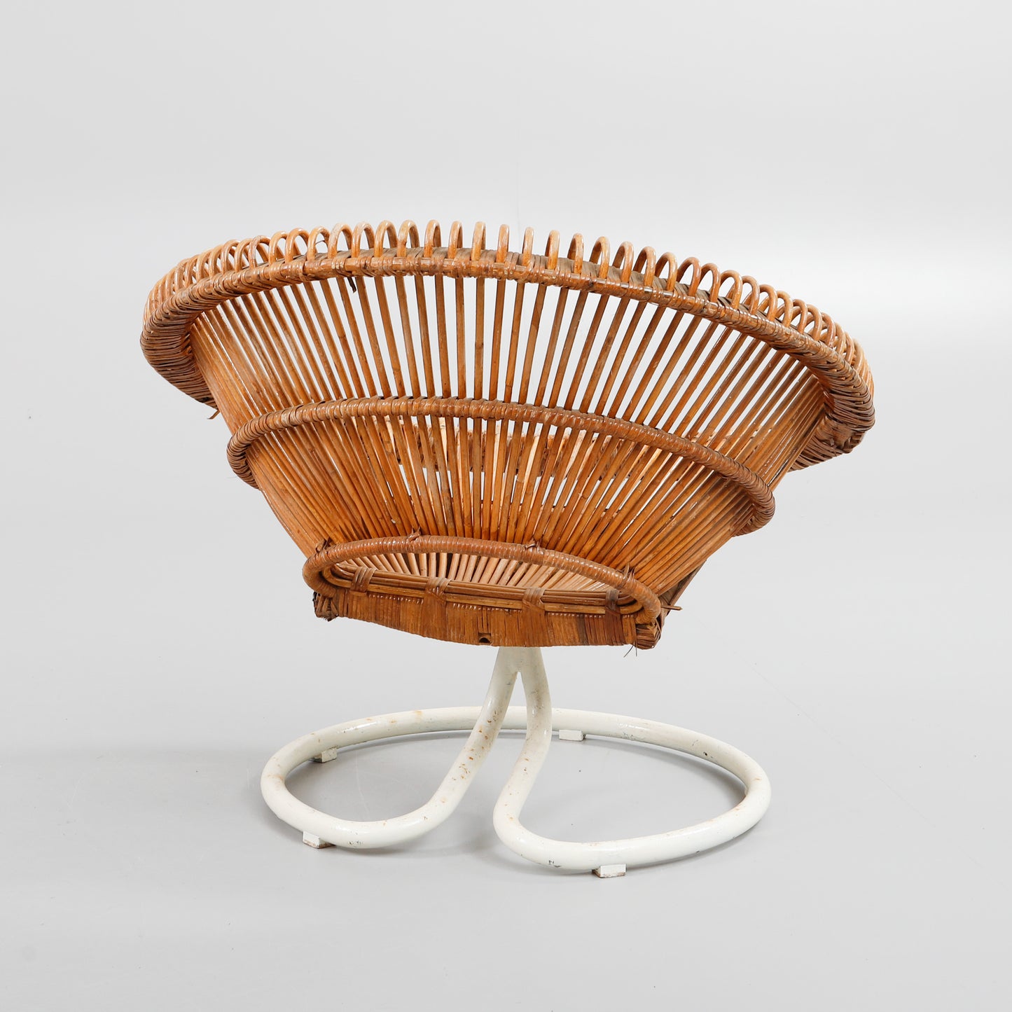 "Rondo" armchair rattan Göte Möbler Nässjö AB Sweden 1960s