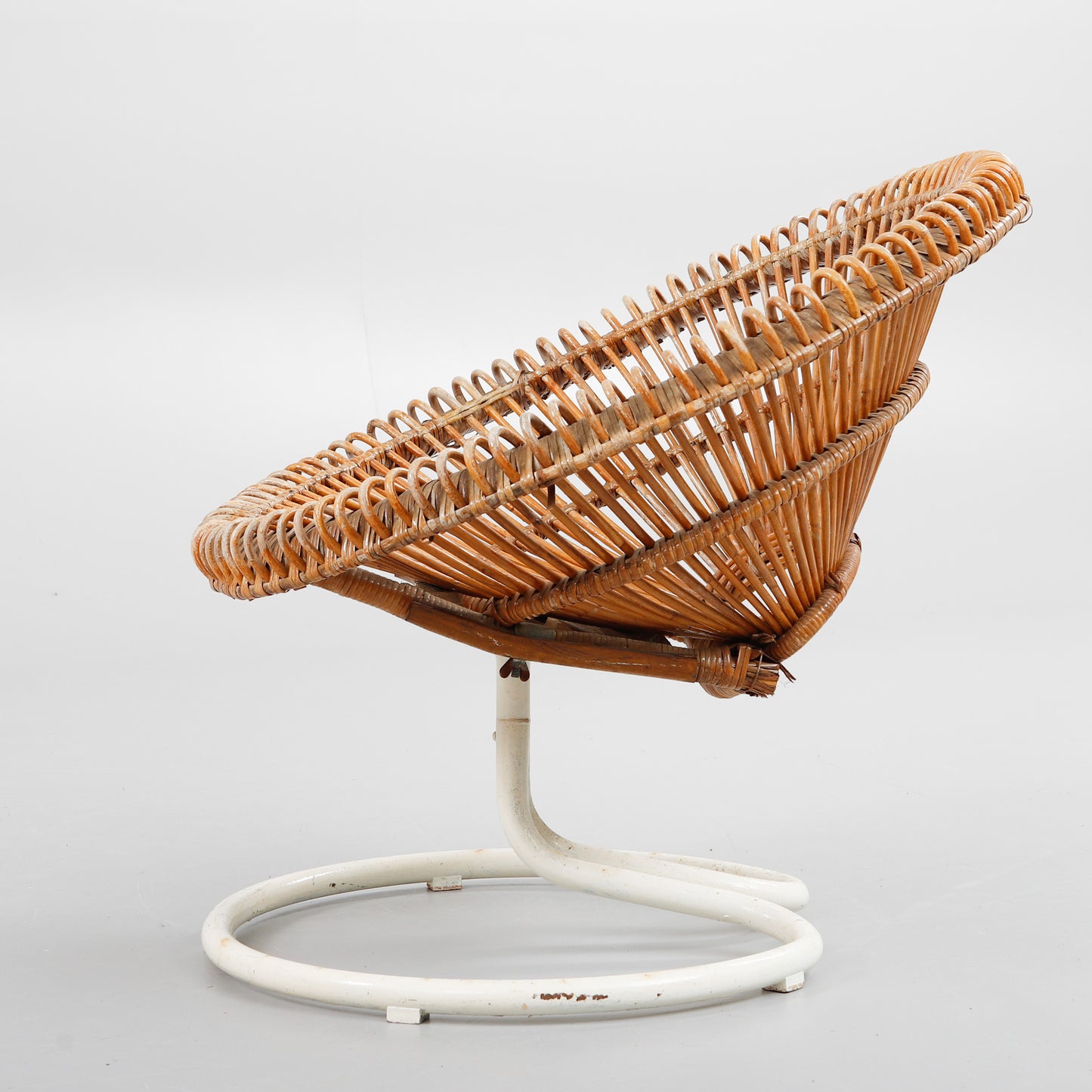 "Rondo" armchair rattan Göte Möbler Nässjö AB Sweden 1960s