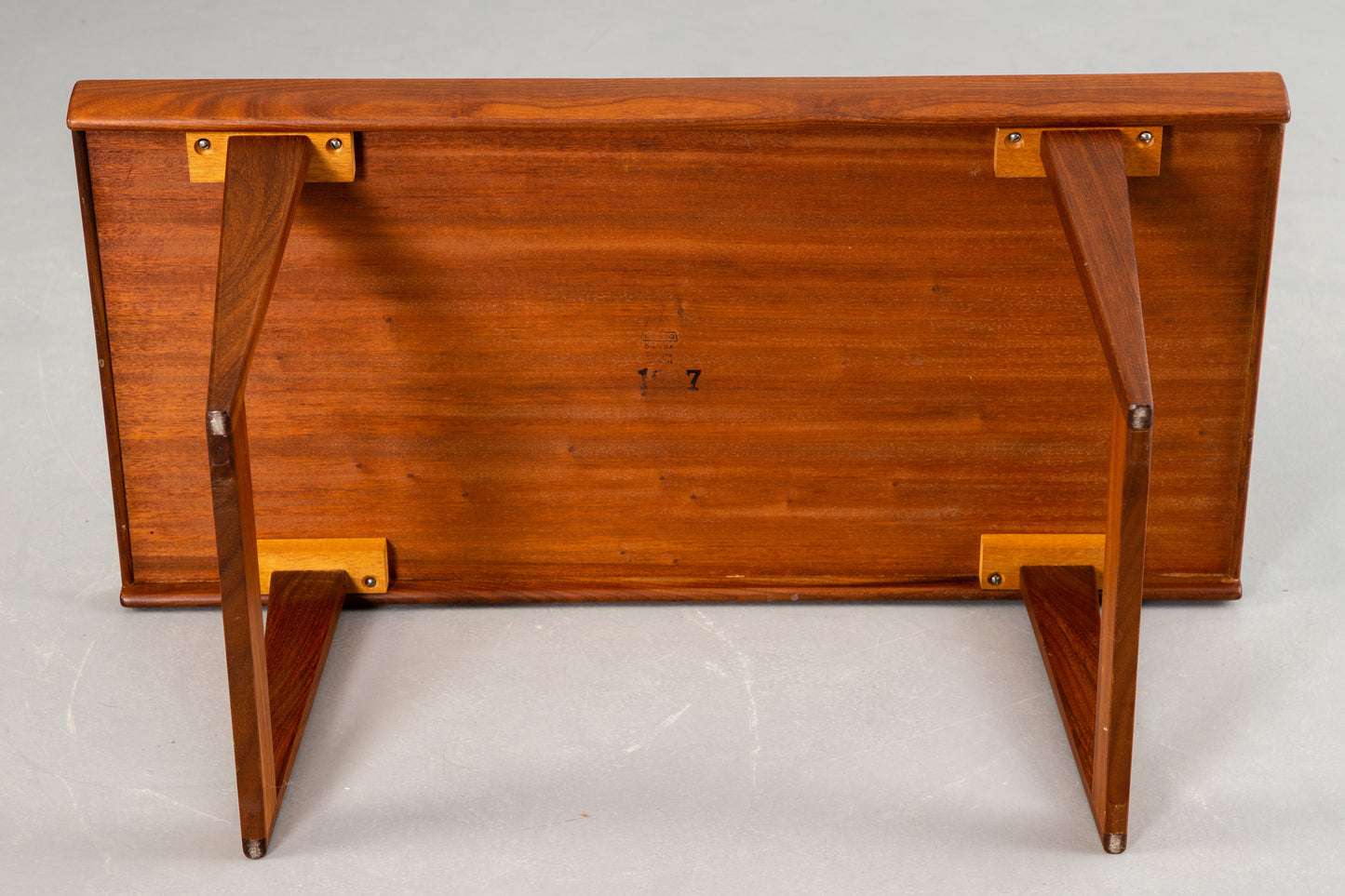 Peter Lovig coffee table teak and ceramic Denmark 1950 Stamped