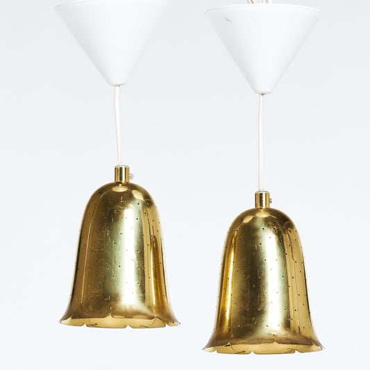 Borens Boras Pendant Lights in brass Sweden 1960
