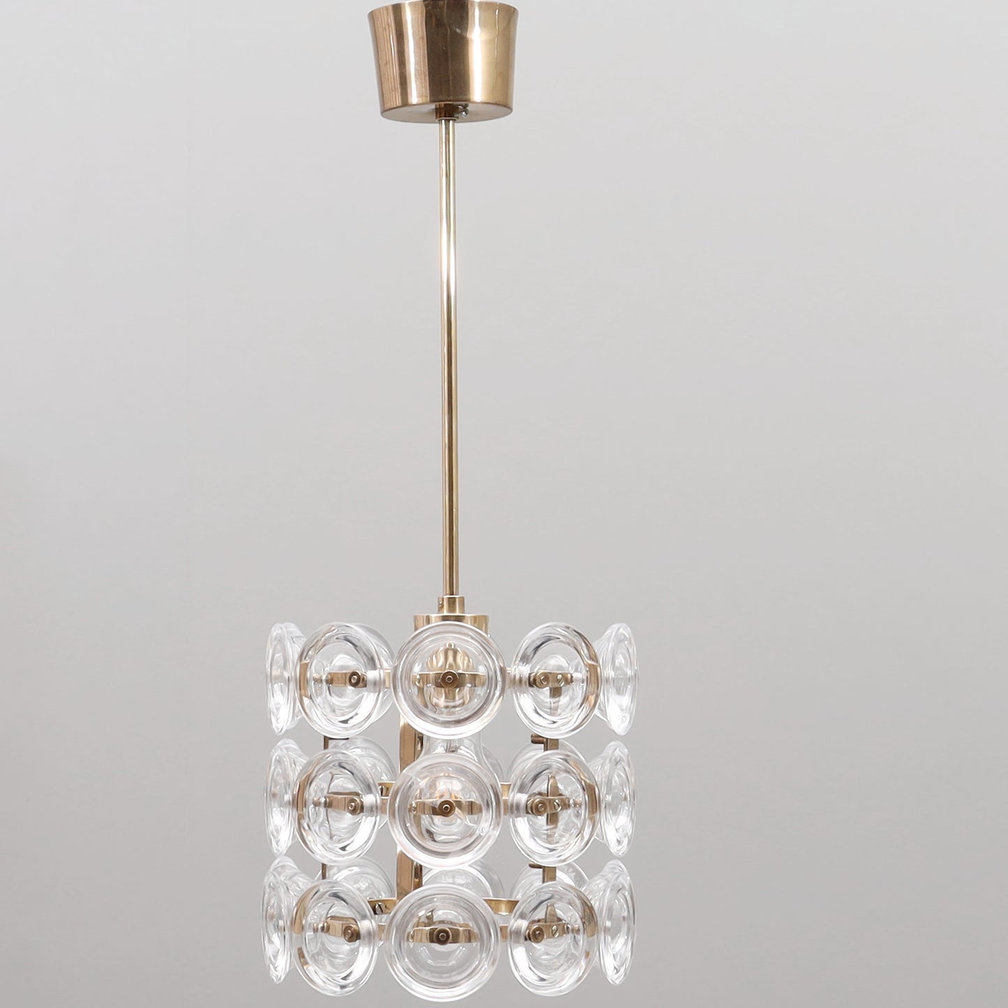 Carl Fagerlund Pendant Light for Orrefors Sweden, 1960