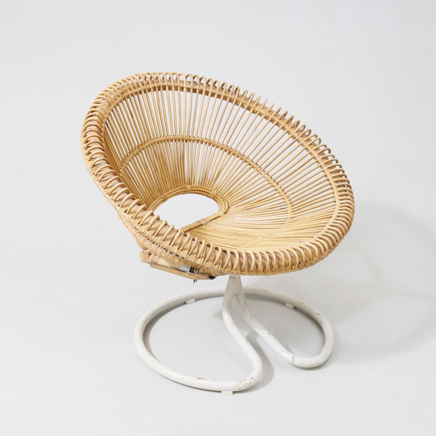 "Rondo" armchair rattan Göte Möbler Nässjö AB Sweden 1960s