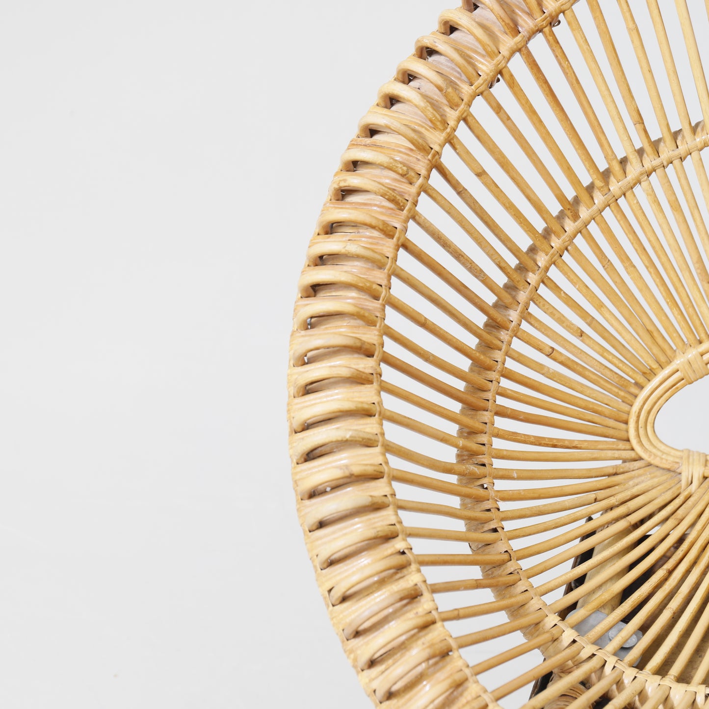 "Rondo" armchair rattan Göte Möbler Nässjö AB Sweden 1960s