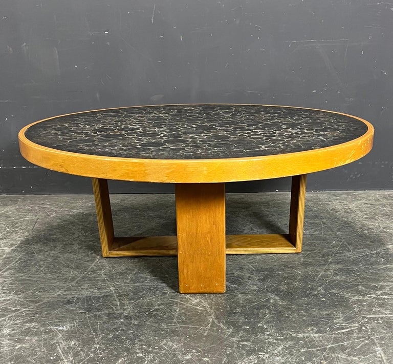 Heinz Lilienthal stone mosaic coffee table Germany 1970