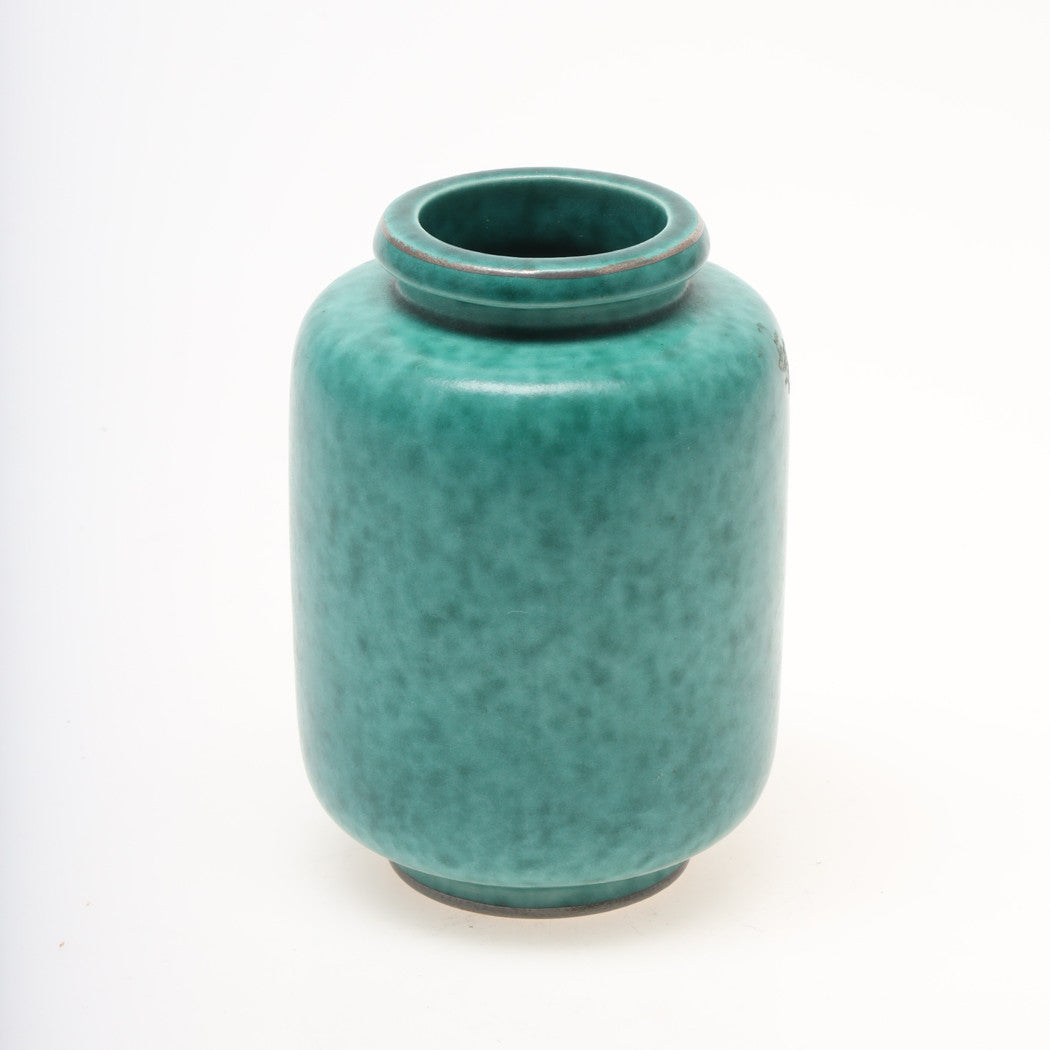 Wilhelm Kage vase 1076 IE 'Argenta' Gustavsberg Sweden 1940s Marked