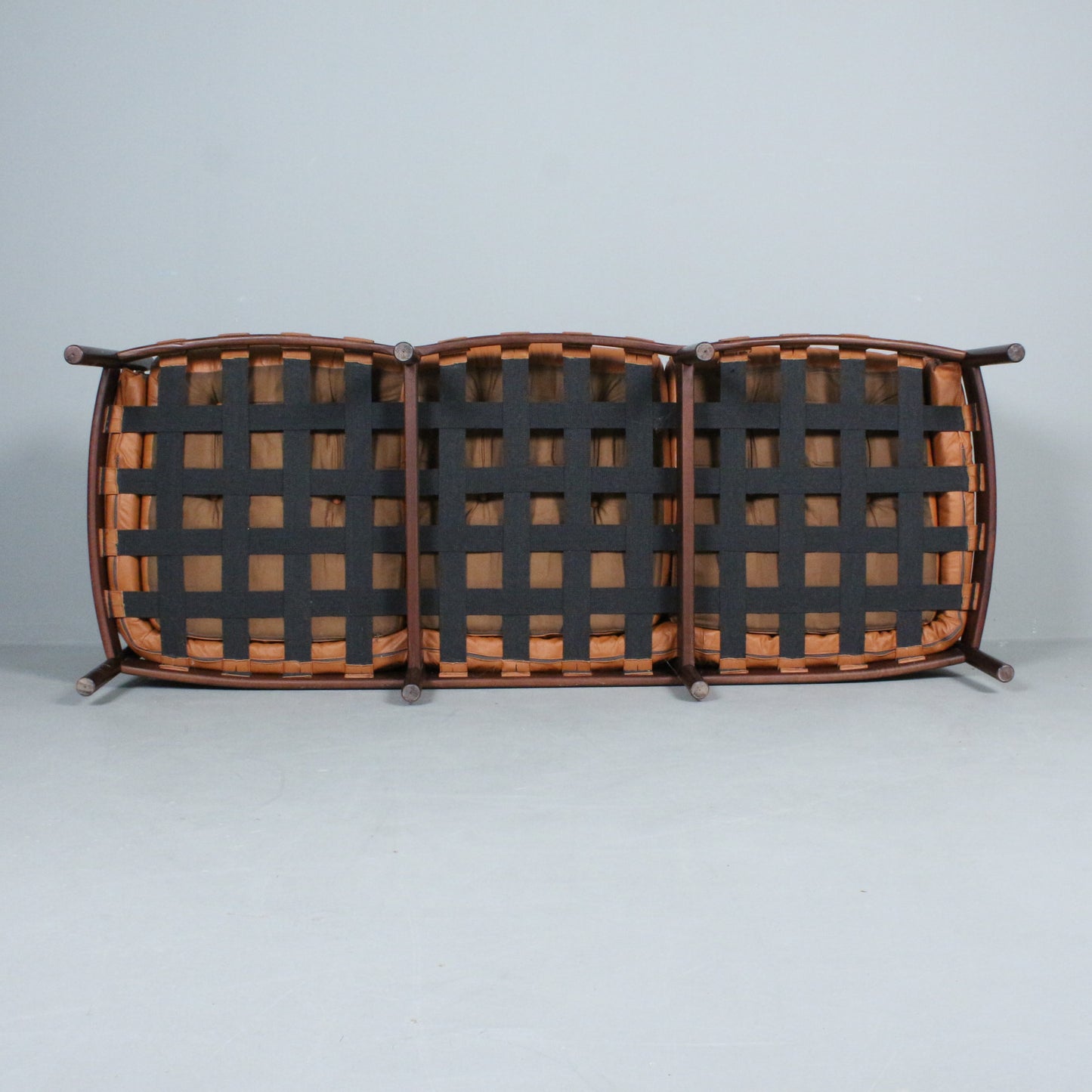 Sven Ellekaer Sofa Brown leather for Coja Sweden 1960