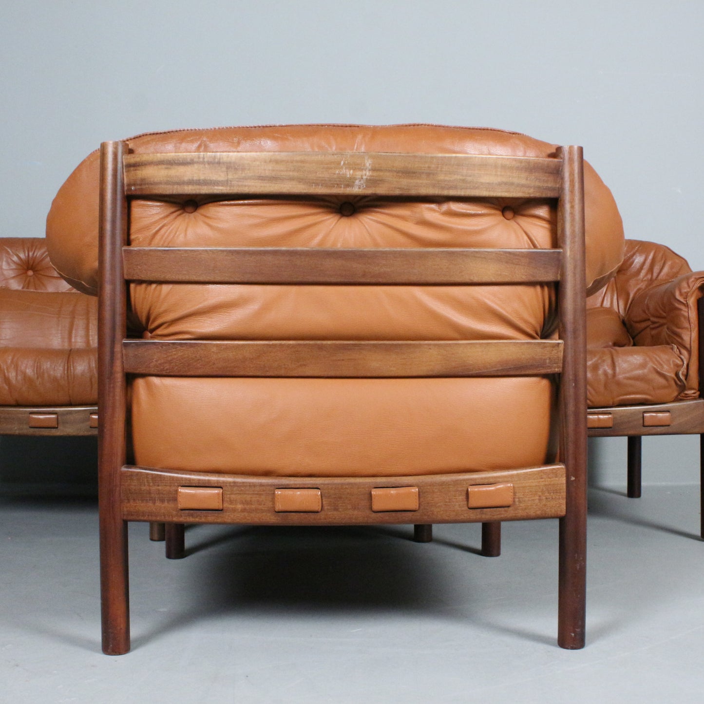 Sven Ellekear armchair for Coja brown leather Sweden 1960