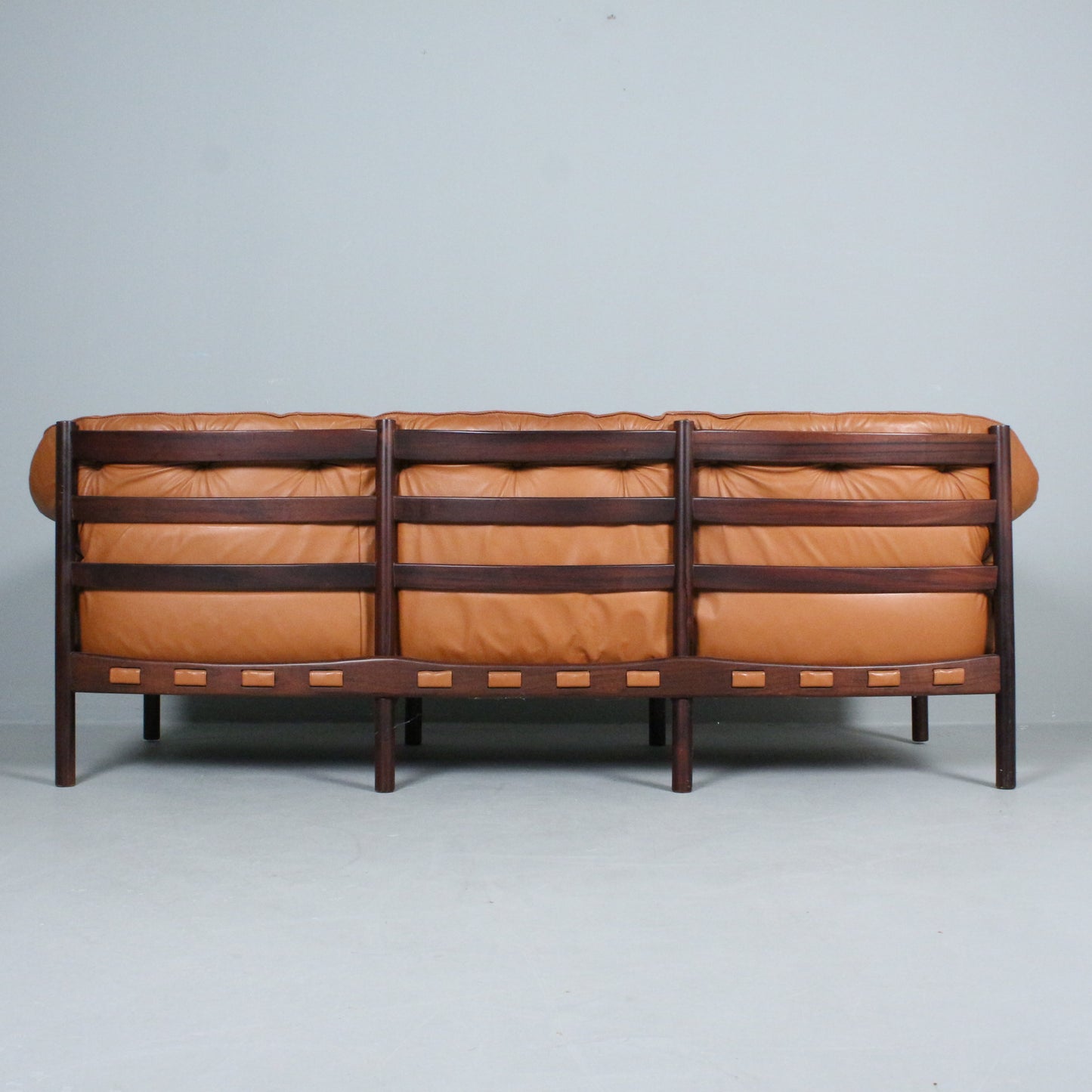 Sven Ellekaer Sofa Brown leather for Coja Sweden 1960