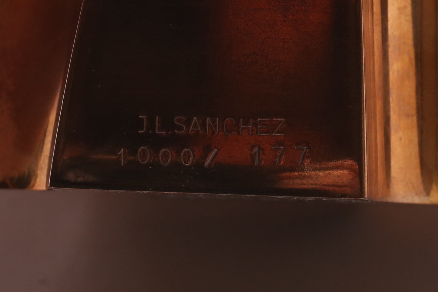 Jose Luis Sanchez Solid Bronze Sculpture Spain 1970 Signed