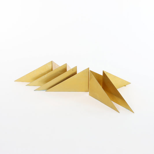 Poul Cadovius Butterfly 6 shelves in brass Denmark 1960