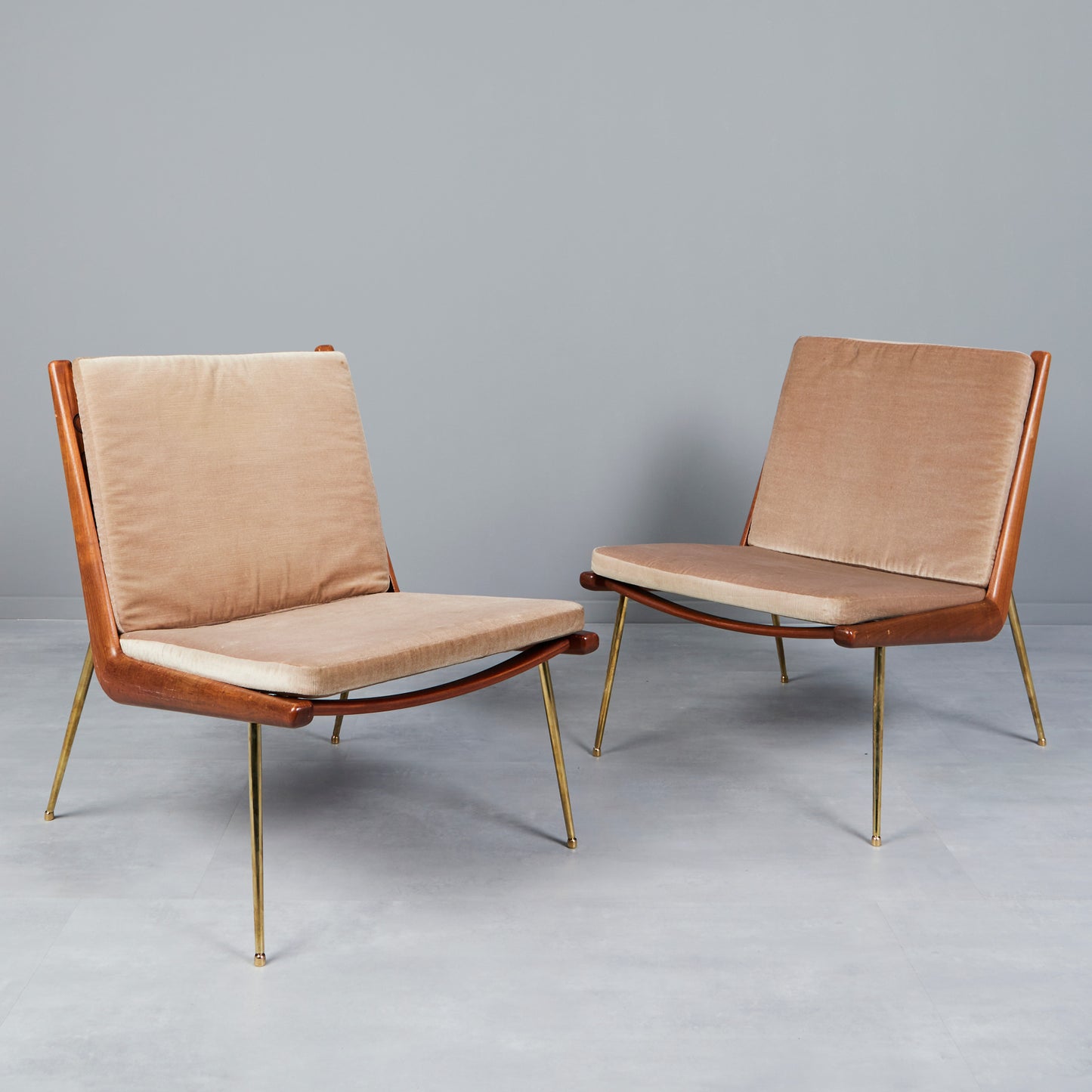 PETER HVIDT & ORLA MOLGAARD armchair 'Boomerang' France & Son 1950 Denmark