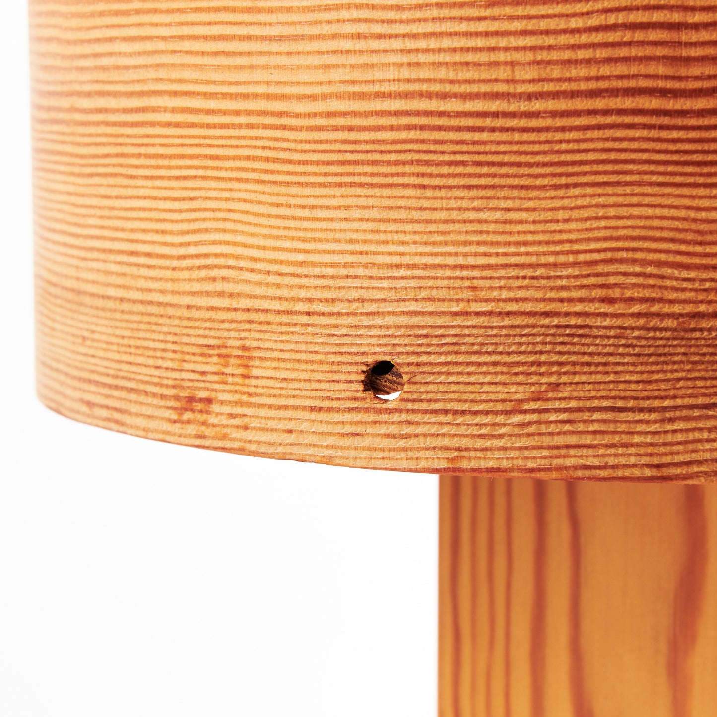 Pair of Table lamp in pine wood - Anonymous France 1970