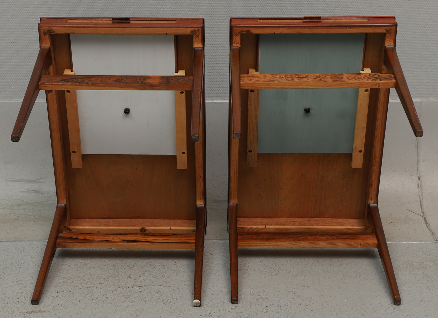 Johannes Andersen - a pair of rosewood nightstands, Sweden 1960