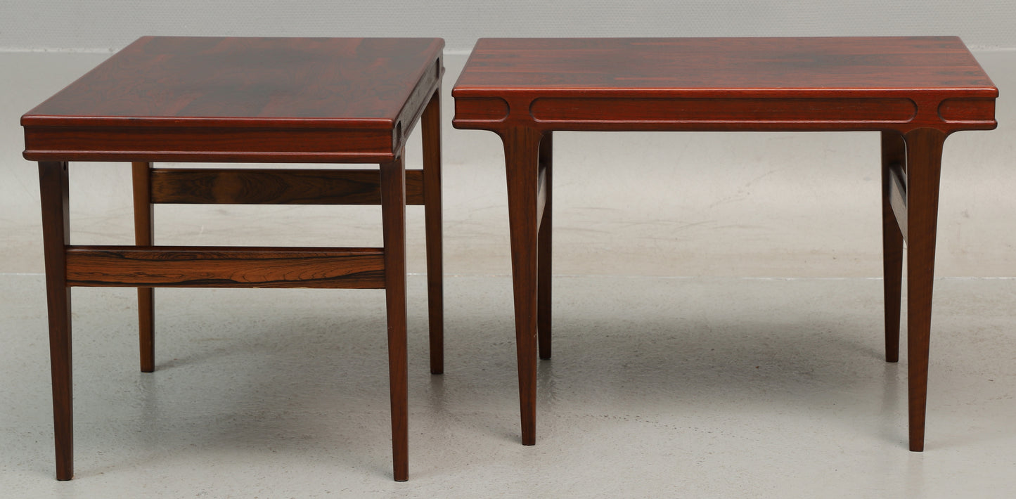 Johannes Andersen - a pair of rosewood nightstands, Sweden 1960